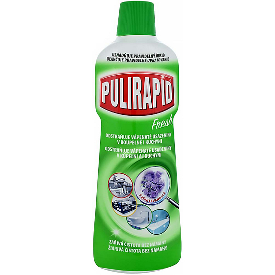 Pulirapid Fresh s vôňou levandule tekutý čistič na vodný kameň 750 ml