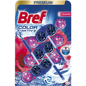 Bref Blue Aktive Fresh Flower, WC guličky, 3 × 50 g Bref Blue Aktive Fresh Flower, WC guličky, 3 × 50 g
