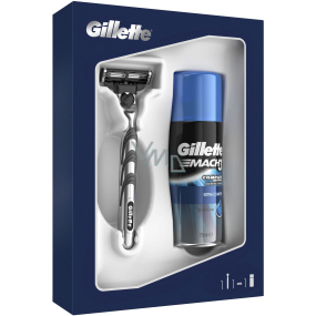 Gillette Mach3 holiaci strojček + Extra Comfort gél na holenie 75 ml, kozmetická sada pre mužov