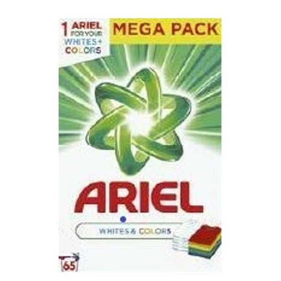 Ariel Whites + Colors prášok na farebné i biele prádlo prací prášok 65 dávok 4,875 kg