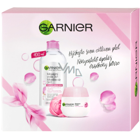 Garnier Skin Rose Sensitive 3v1 micelárna voda pre citlivú pleť 400 ml + Botanical 24h hydratačný krém pre suchú a citlivú pleť 50 ml, kozmetická sada