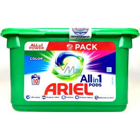 Ariel All-in-1 Pods Color gélové kapsuly na farebnú bielizeň 10 kusov 238 g