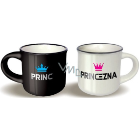 Nekupto Párové mini hrnčeky Princ a Princezná 2 x 100 ml