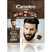 Delia Cosmetics Cameleo Men Grey Off farba na vlasy, bradu a fúzy 3.0 Tmavohnedá 2 x 15 ml