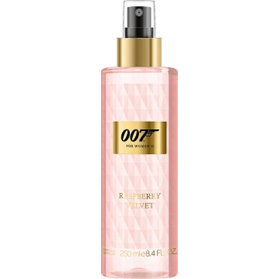 James Bond 007 Raspberry Velvet parfumovaný telový sprej pre ženy 250 ml