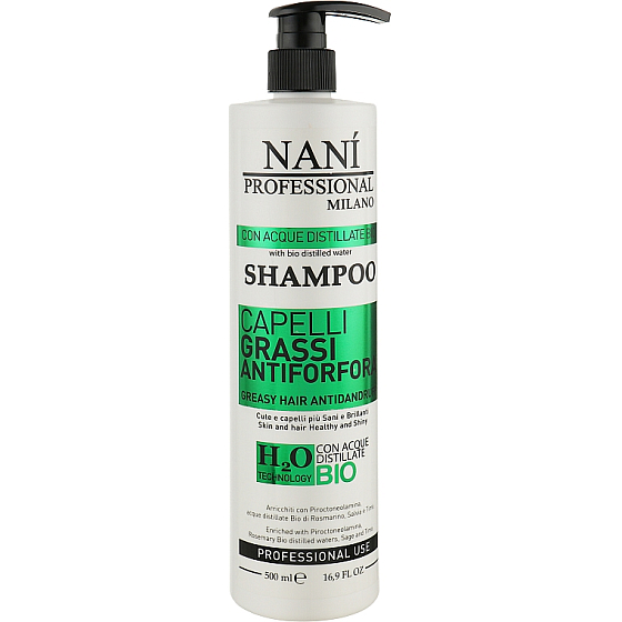 Naní Professional Milano šampón na mastné vlasy a proti lupinám 500 ml