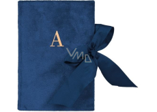 Albi Poznámkový blok so stuhou písmeno A modrý 15 x 21 cm