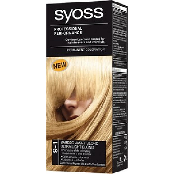 Syoss Professional farba na vlasy 9 - 1 obzvlášť svetle plavý