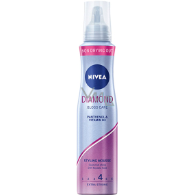 Nivea Diamond Gloss pre oslnivý lesk penové tužidlo 150 ml