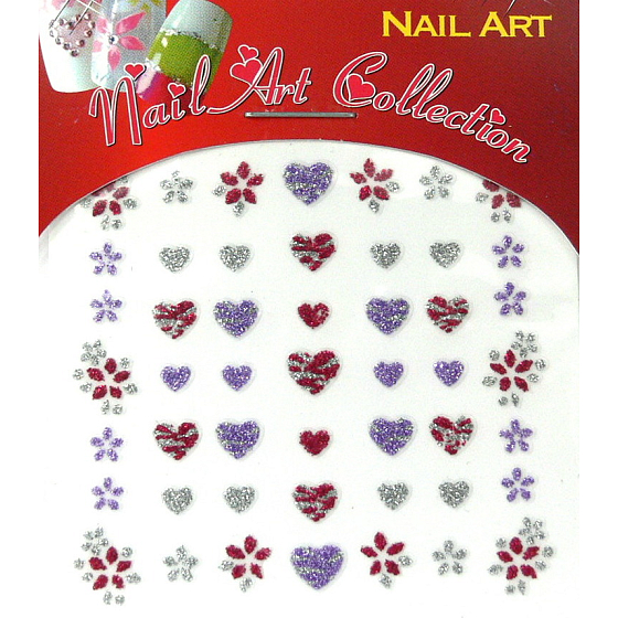 Absolute Cosmetics Nail Art samolepiace nálepky na nechty GNS 25 1 aršík