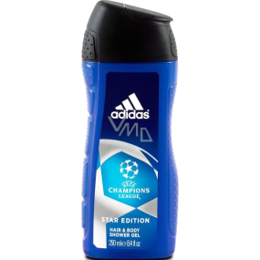 Adidas UEFA Champions League Star Edition 2v1 sprchový gél a šampón pre mužov 250 ml