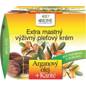 Bione Cosmetics Arganový olej & Karité extra mastný výživný pleťový krém pre všetky typy pleti 51 ml