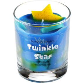 Bomb Cosmetics Jasná hviezda - Twinkle Star Candle Vonná prírodné, ručne vyrobená sviečka v skle horí až 35 hodín