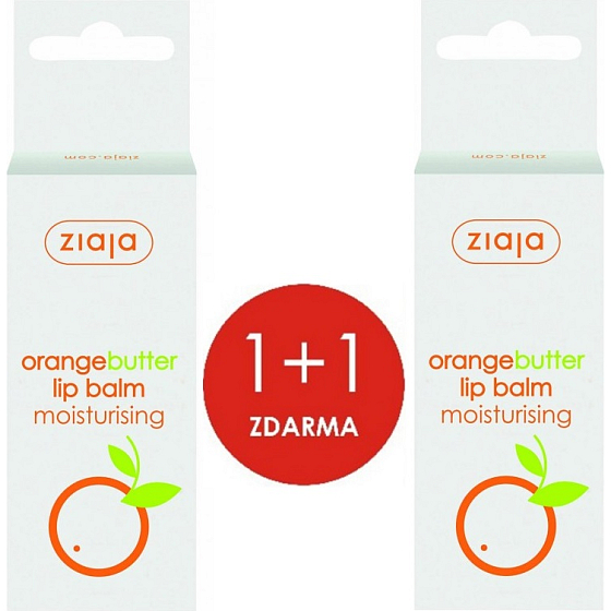 Ziaja Pomarančové maslo balzam na pery 2 x 10 ml, duopack
