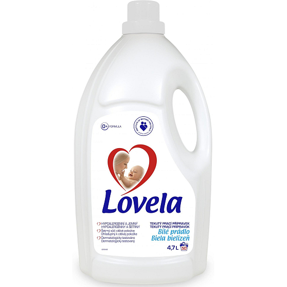 Lovela Biele prádlo Hypoalergénne tekutý prací prostriedok 50 dávok 4,7 l