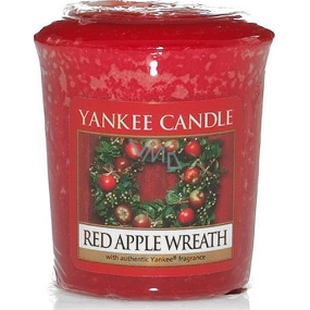 Yankee Candle Red Apple Wreath - Veniec z červených jabĺčok vonná sviečka votívny 49 g