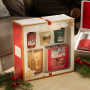 Yankee Candle Vonné votívny sviečky 49 gx 3 kusy - Christmas Magic, All Is Bright, The Perfect Tree + čajová sviečka Christmas Magic 12 kusov + svietnik, vianočné darčeková sada
