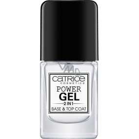 Catrice Power Gel 2in1 Base & Top Coat podkladový a krycí lak na nechty 10 ml