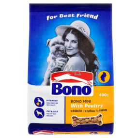 Bono Adult Mini s hydinovým kompletné krmivo pre psov 400 g