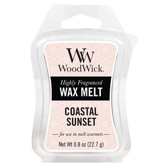 Woodwick Coastal Sunset - Západ slnka na pobreží vonný vosk do aromalampy 22.7 g