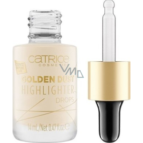 Catrice Golden Dust Highlighter Drops rozjasňujúci kvapky 010 Spacegold 14 ml