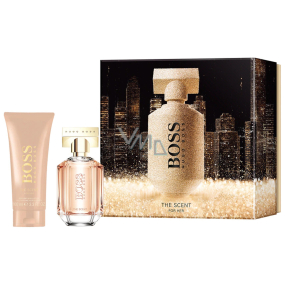 Hugo Boss Boss The Scent parfumovaná voda pre ženy 50 ml + telové mlieko 100 ml, darčeková sada pre ženy
