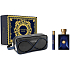 Versace Dylan Blue pour Homme toaletná voda 100 ml + toaletná voda 10 ml + kozmetická taška, darčeková súprava pre mužov