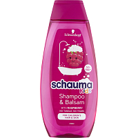 Schauma šampón a balzam Kids s extraktom z maliny, 400 ml