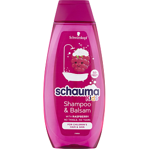 Schauma šampón a balzam Kids s extraktom z maliny, 400 ml