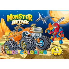 Ditipo Omaľovánky Cars Monster Attack 10 strán A4 210 x 297 mm