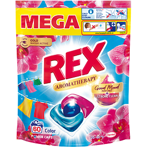 REX prací kapsle Aromatherapy Orchid Color 60 praní, 720g