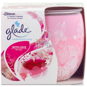 Glade by Brise Only Love vonná sviečka v skle, doba horenia až 30 hodín 123 g