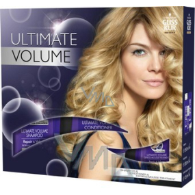Gliss Kur Ultimate Volume šampón 250 ml + balzam 200 ml + pena 125 ml, kozmetická sada