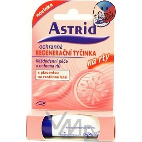 Astrid Ochrana a regenerácia regeneračné tyčinka na pery s placentou 4 g
