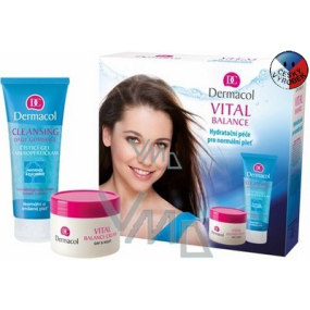 Dermacol Vital Balance čistiaci gél 100 ml + zvláčňujúci krém 50 ml, kozmetická sada