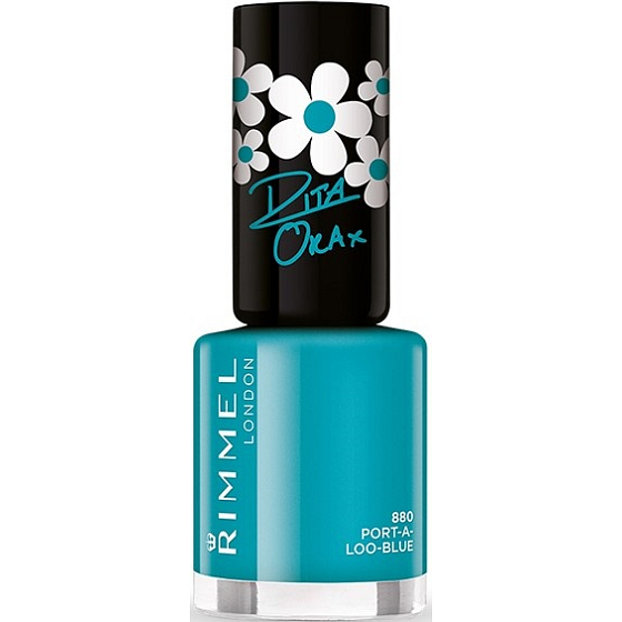 Rimmel London 60 sekund Nail Polish by Rita Ora lak na nechty 880 Port-a-loo-blue 8 ml