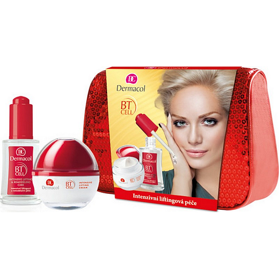 Dermacol BT Cell intenzívny liftingový krém 50 ml + remodelačný starostlivosti 30 ml + taštička, kozmetická sada