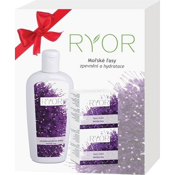 Ryor Morské riasy denný krém 50 ml + nočný krém 50 ml + ultramastný telové mlieko 300 ml, kozmetická sada