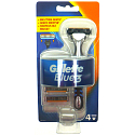 Gillette Blue 3 holiaci strojček + náhradné hlavice pre mužov 3 kusy
