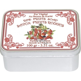 Le Blanc Fruits Rouges - Červené ovocie prírodné mydlo tuhé v krabičke 100 g