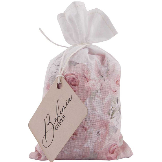 Bohemia Gifts Rosarium s extraktmi z šípok a kvetov ruže soľ do kúpeľa v plátenom sáčku 150 g