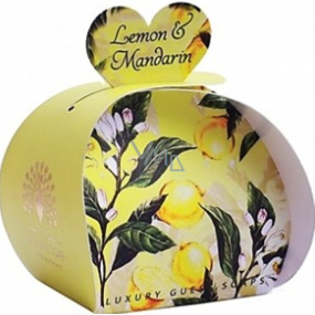 English Soap Citron & Mandarinka prírodné parfumované mydlo s bambuckým maslom 3 x 20 g