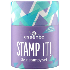 Essence Stamp It! sada sa zdobiacim pečiatkou Clear Stamp