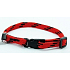 B & F Obojok Nylon červeno-čierny 1,0 x 18 - 28 cm