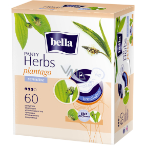 Bella Herbs Plantago Sensitive hygienické aromatizované slipové vložky 60 kusov + odličovacie tampóny 30 kusov
