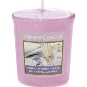 Yankee Candle Honey Lavender Gelato - Levanduľová zmrzlina s medom vonná sviečka votívny 49 g