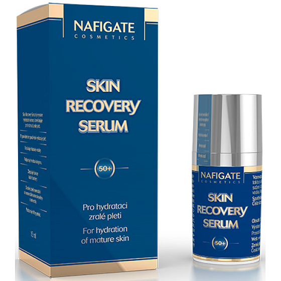 Nafigate Cosmetics Skin Recovery hydratačné sérum bojuje proti starnutiu pleti, určené pre zrelú pleť 50+ 15 ml