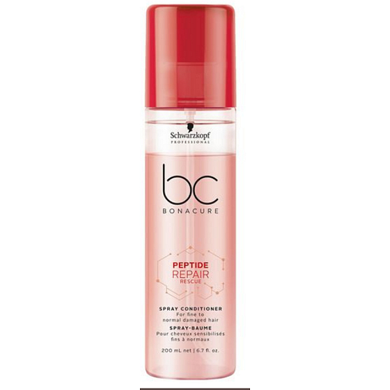 Schwarzkopf Professional BC Bonacure Peptide Repair Rescue bezoplachový kondicionér pre poškodené vlasy sprej 200 ml