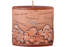 Emóciám Perník Gingerbread vonná sviečka elipsa 110 x 45 x 110 mm