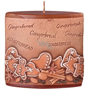 Emóciám Perník Gingerbread vonná sviečka elipsa 110 x 45 x 110 mm
